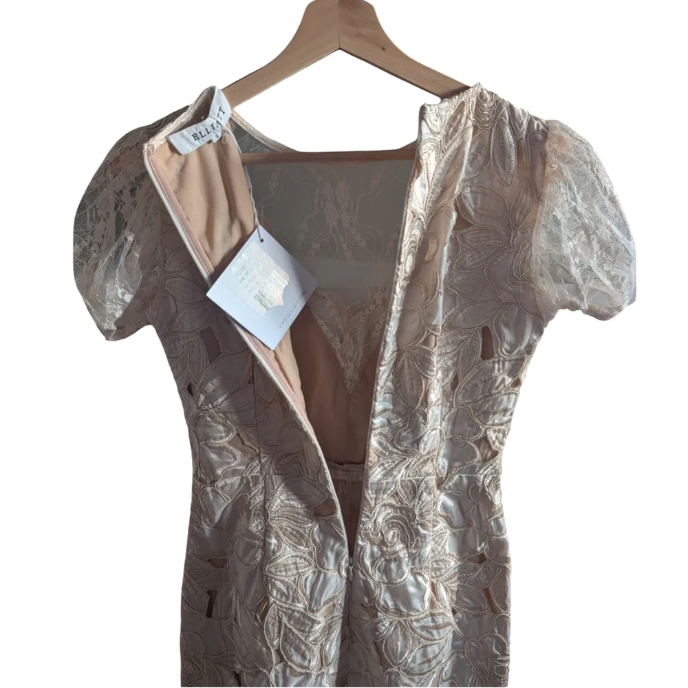 Elliatt Ambient Lace Dress In Champagne Size Small NWT - Picture 8 of 15